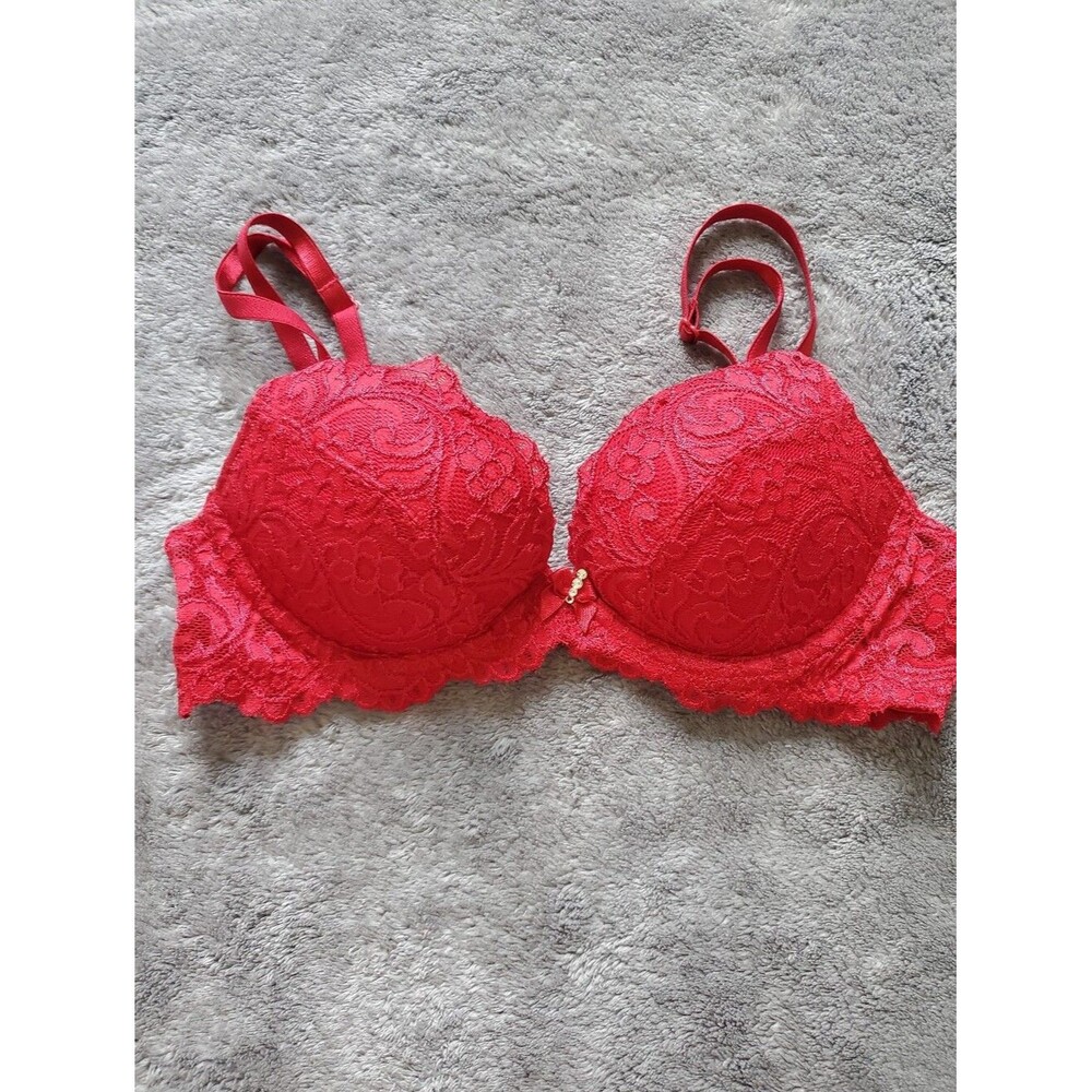 Smart & Sexy Red Lace Bralette Size 32B